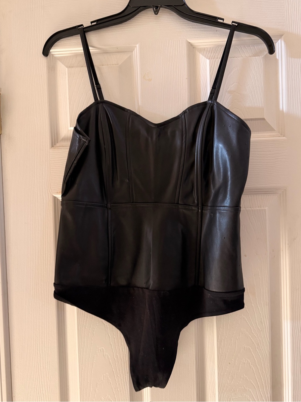 Guess  Faux Leather Bodysuit